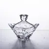 Цукорниця з кришкою 8.5×8.5×8.5 см ваза цукорниця квадратна скляна_HP-4-116_Milantium_1