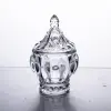 Цукорниця з кришкою Ø8.5 см ваза цукорниця кругла скляна_HP-4-107_Milantium_1