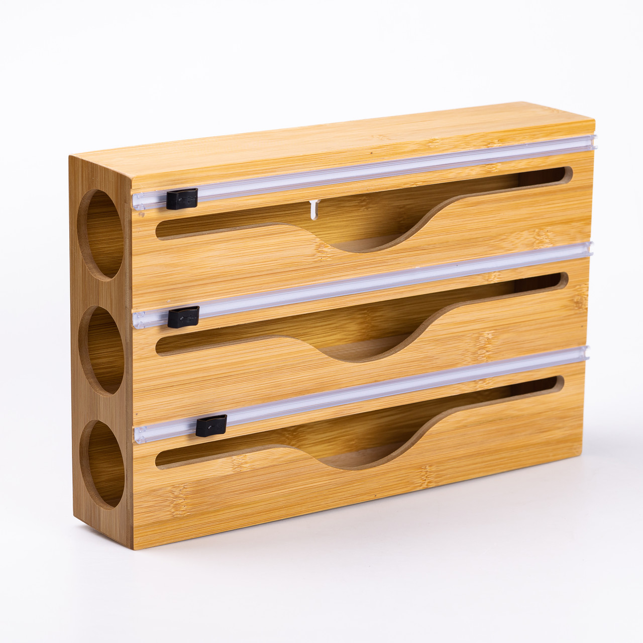 Кухонний тримач органайзер для харчової плівки 33.3х21.8х7 см диспенсер на 3 відділення_HP-DS1-1_Milantium_2