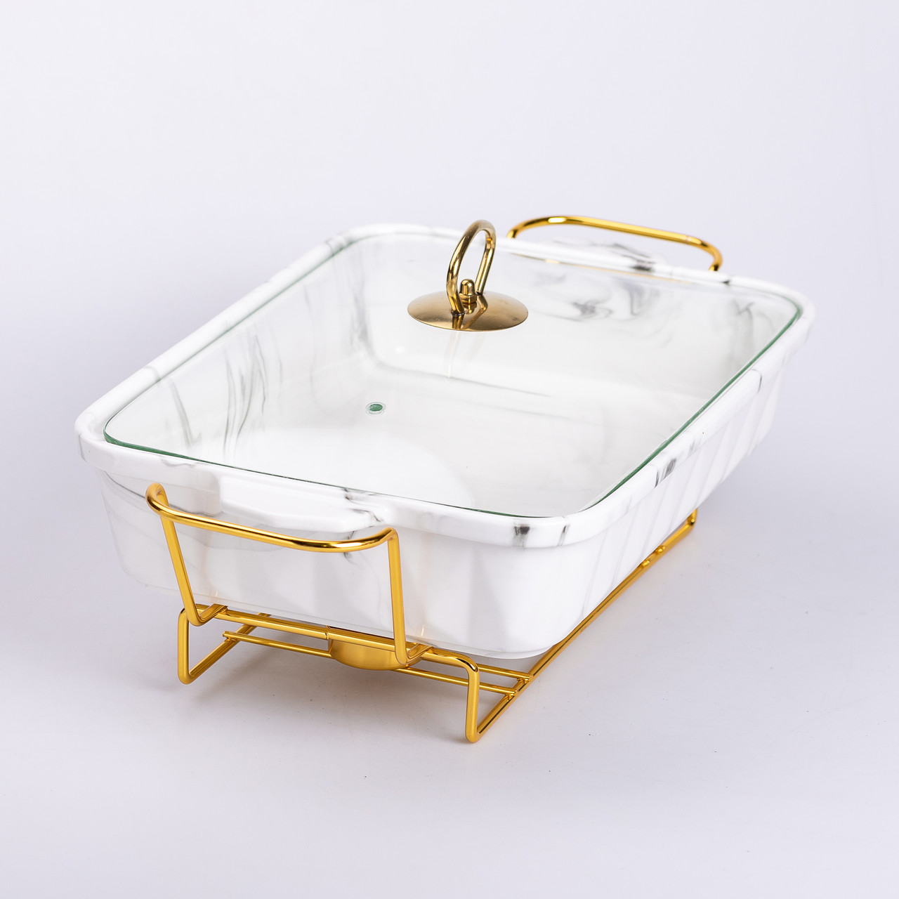 Настільна мармітниця 2 літри марміт прямокутний керамічний 40х22.5х15.5 см для других страв HP1030_HP1030_Milantium_3