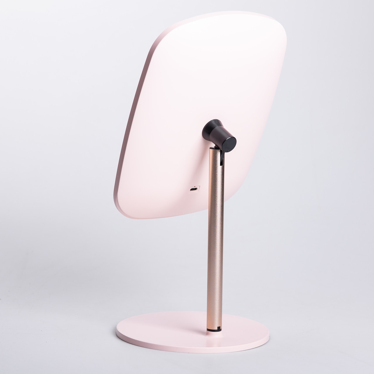 Настільне дзеркало з підсвічуванням 23х18 см для макіяжу на ніжці Рожеве HP-10-6AP_HP-10-6AP_Milantium_5