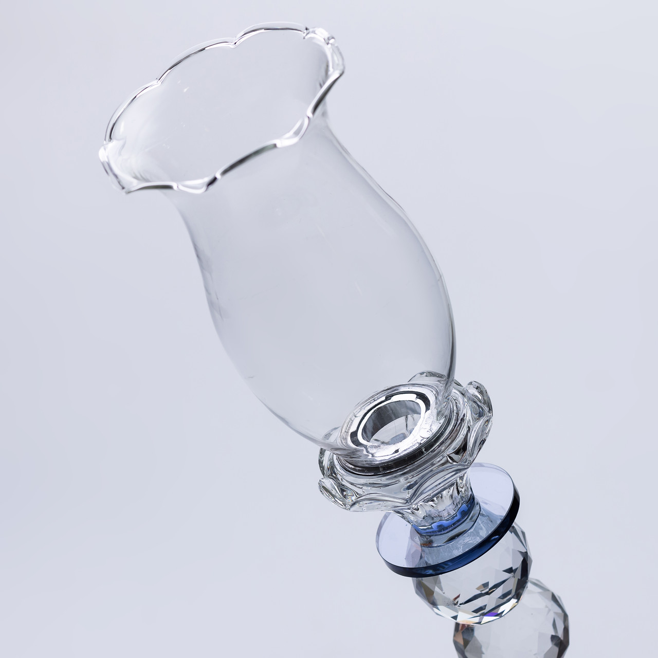 Підсвічник скляний 7×32 см підсвічник декоративний келих на ніжці_HP-4-3L_Milantium_3