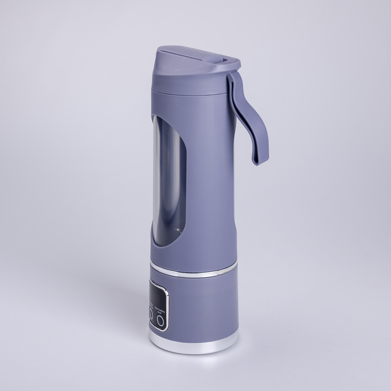 Портативний блендер для смузі на акумуляторі 450 мл блендер пляшка 25 Вт USB Сірий HP-11-10G_HP-11-10G_Milantium_3