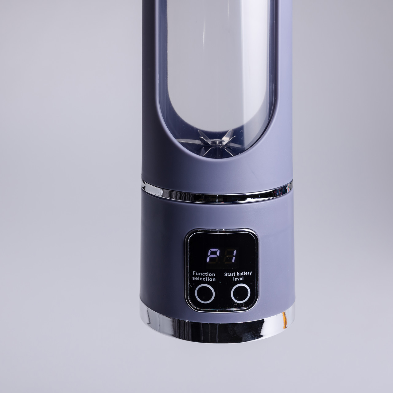 Портативний блендер для смузі на акумуляторі 450 мл блендер пляшка 25 Вт USB Сірий HP-11-10G_HP-11-10G_Milantium_6