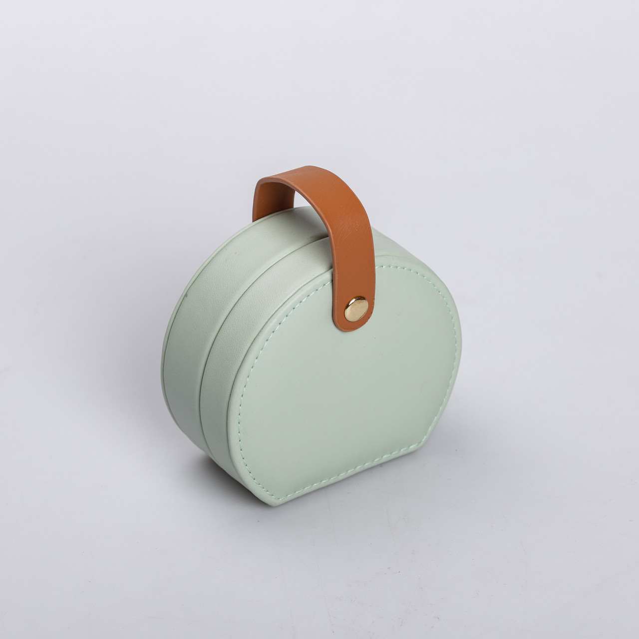 Скринька для прикрас з еко шкіри 10×9×4.5 см органайзер для ювелірних виробів HP-5-31GR_HP-5-31GR_Milantium_3