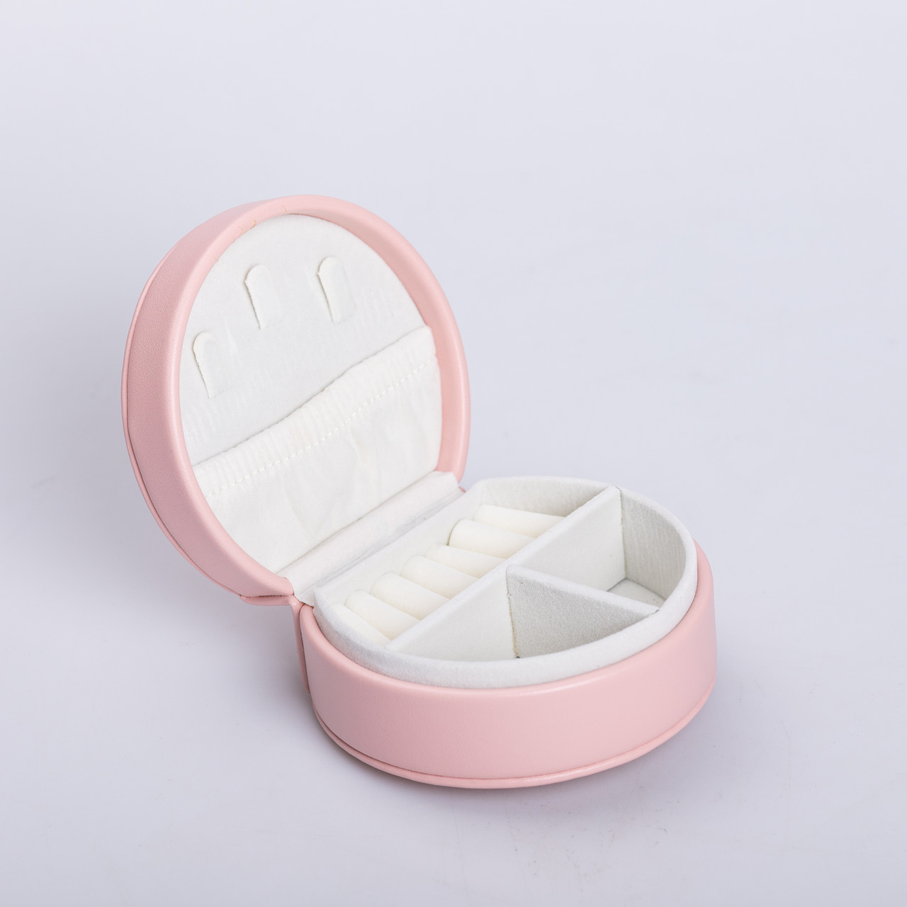 Скринька для прикрас з еко шкіри 10×9×4.5 см органайзер для ювелірних виробів HP-5-31P_HP-5-31P_Milantium_4