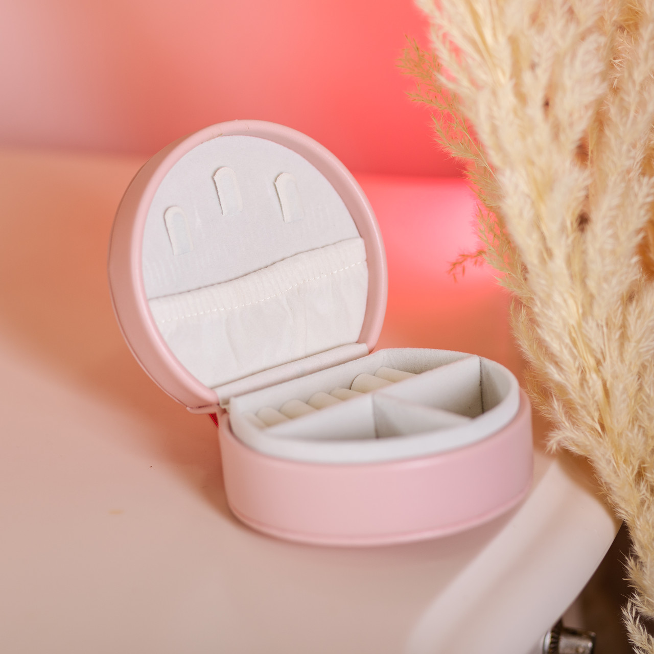 Скринька для прикрас з еко шкіри 10×9×4.5 см органайзер для ювелірних виробів HP-5-31P_HP-5-31P_Milantium_6