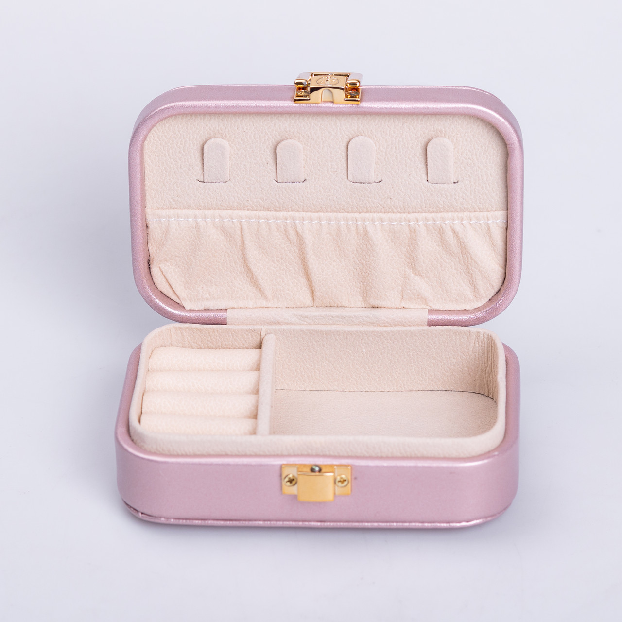 Скринька для прикрас з еко шкіри 12×7.5×4 см із застібкою органайзер для ювелірних виробів HP-5-34P_HP-5-34P_Milantium_4