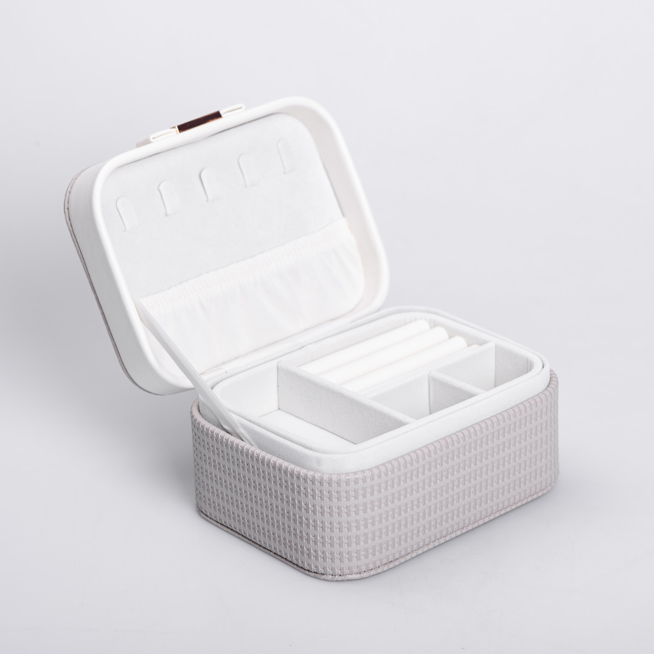 Скринька для прикрас з еко шкіри 15.5×11.5×8.5 органайзер для ювелірних виробів_HP-5-37BE_Milantium_6