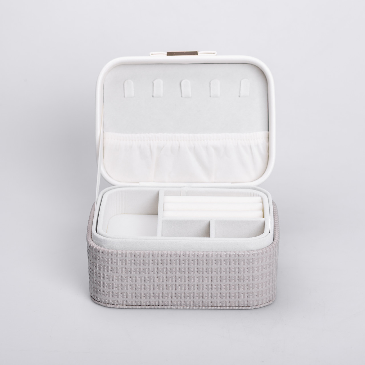 Скринька для прикрас з еко шкіри 15.5×11.5×8.5 органайзер для ювелірних виробів_HP-5-37BE_Milantium_7