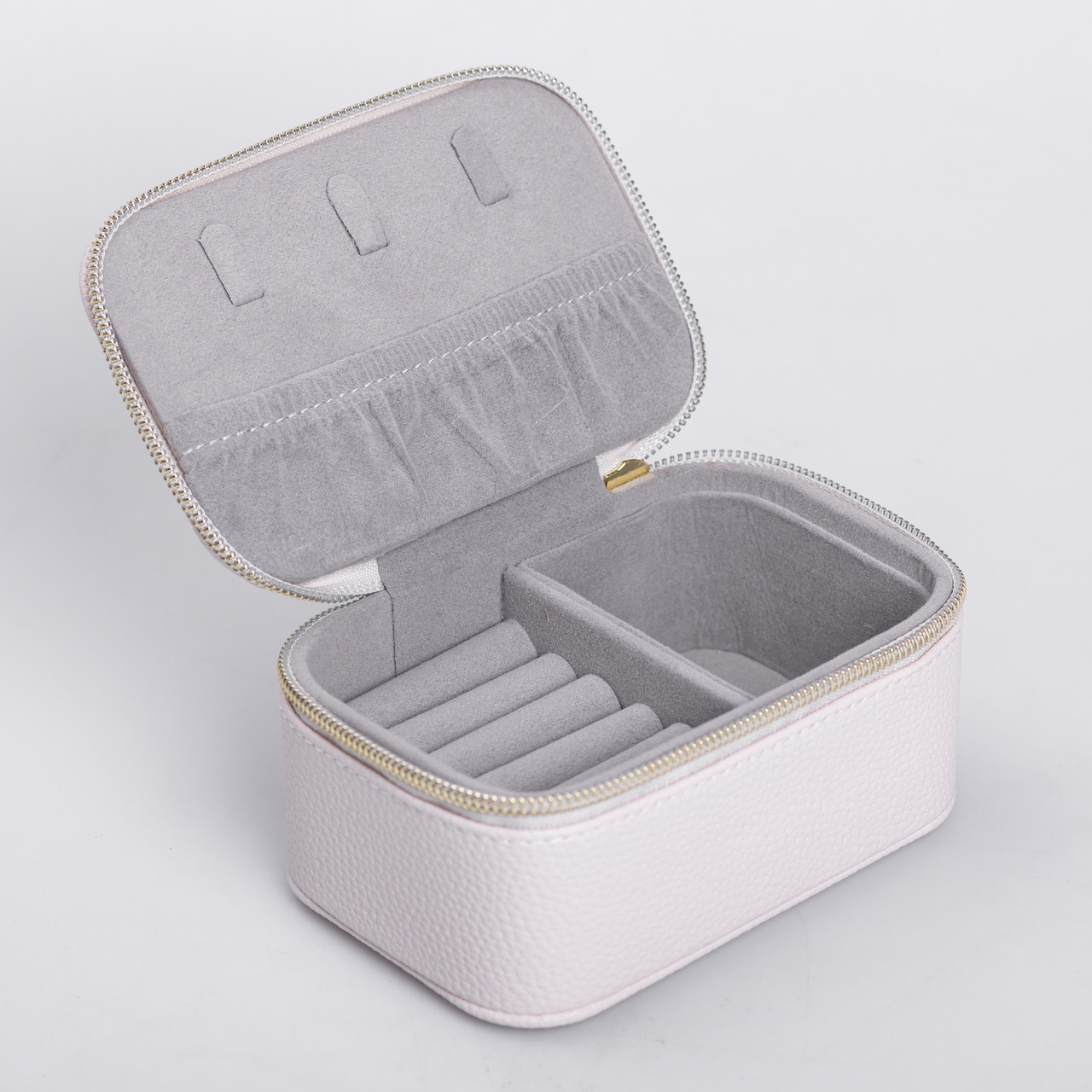 Скринька для прикрас з еко шкіри на блискавці міні органайзер для ювелірних виробів HP-5-26BE_HP-5-26BE_Milantium_3