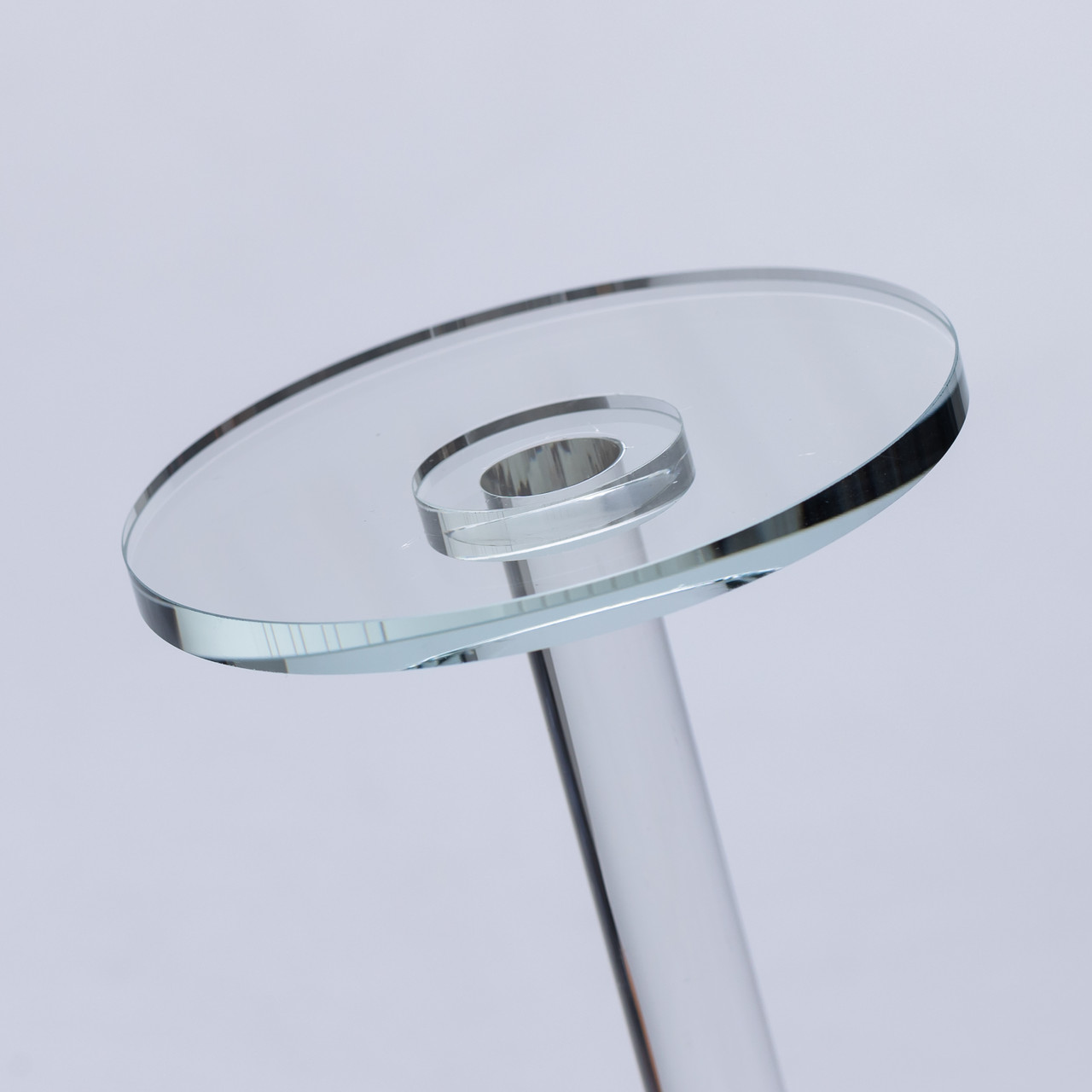 Тортівниця скляна на ніжці 12×18 см кругла стійка для торта