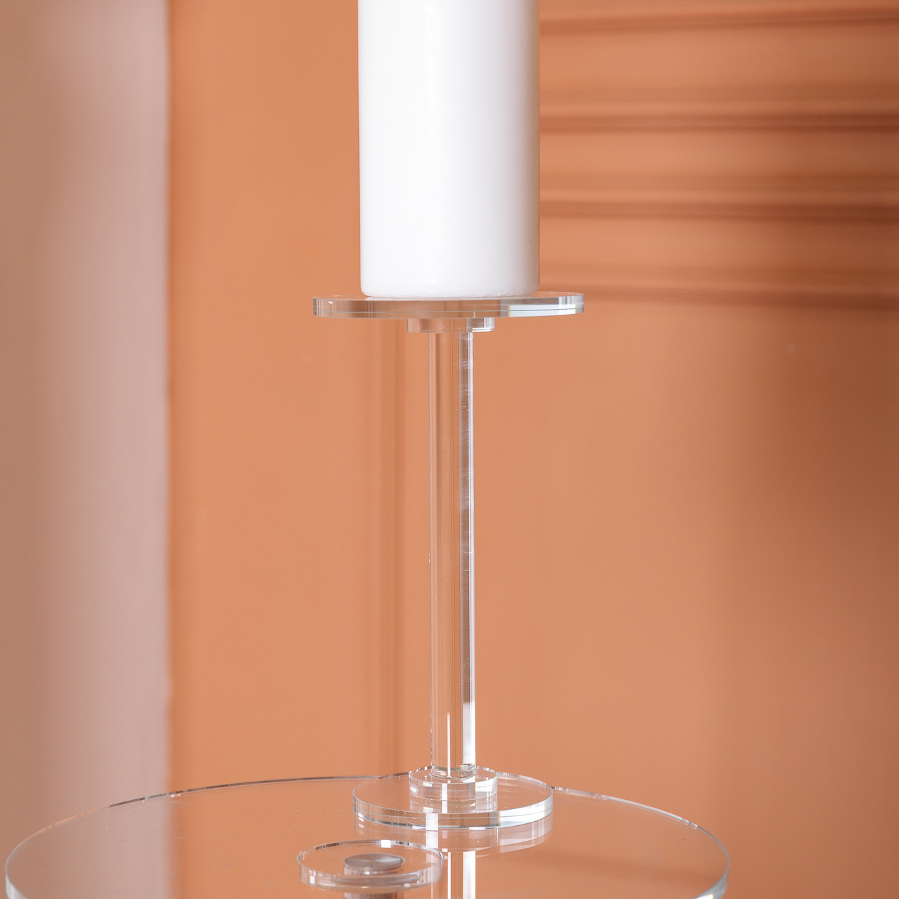 Тортівниця скляна на ніжці 12×23 см кругла стійка для торта