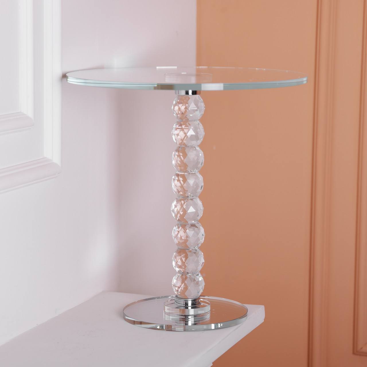 Тортівниця скляна на ніжці 30×32 см см підставка для торта