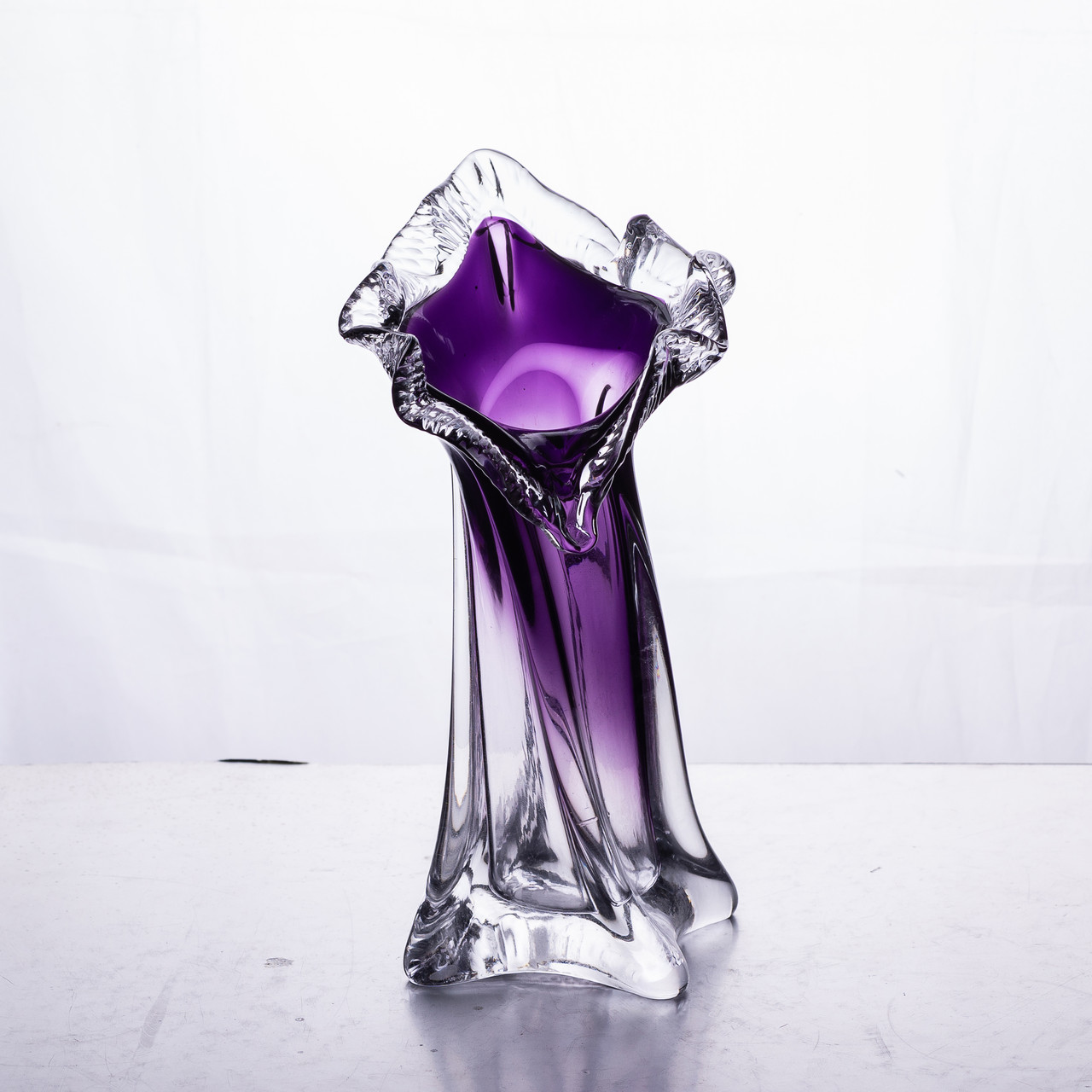 Ваза для квітів 20 см декоративна ваза для букета 110 мл Фіолетова HP-9-9_HP-9-9_Milantium_4