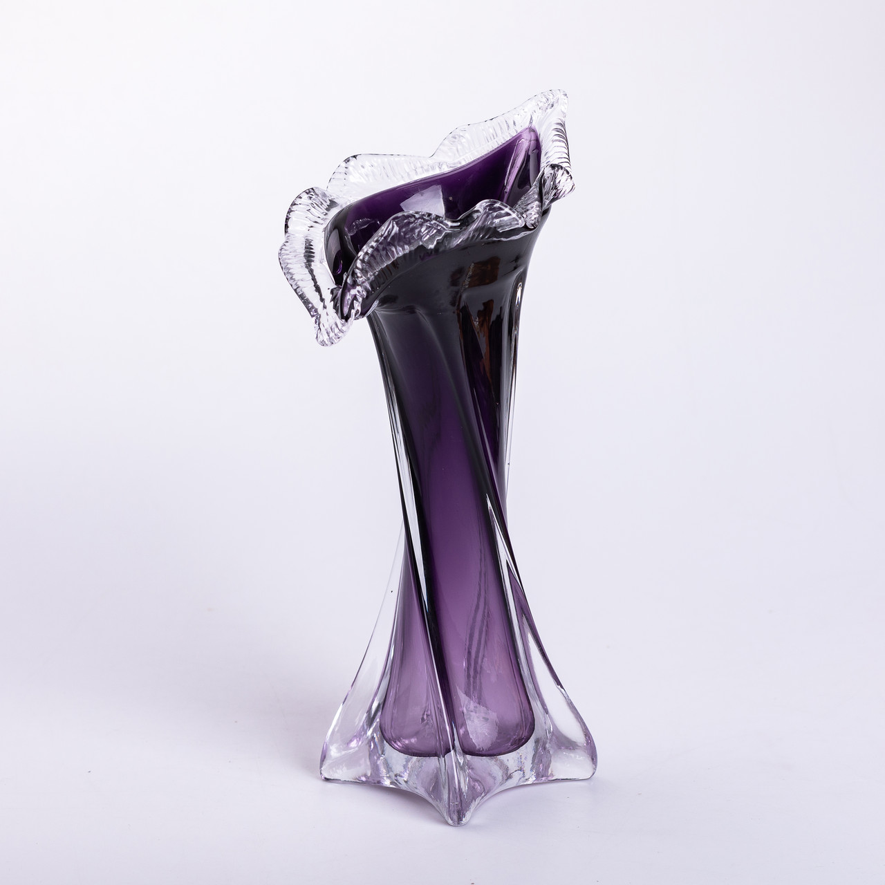 Ваза для квітів 31.5 см декоративна ваза для букета 300 мл Фіолетова HP-9-7_HP-9-7_Milantium_2
