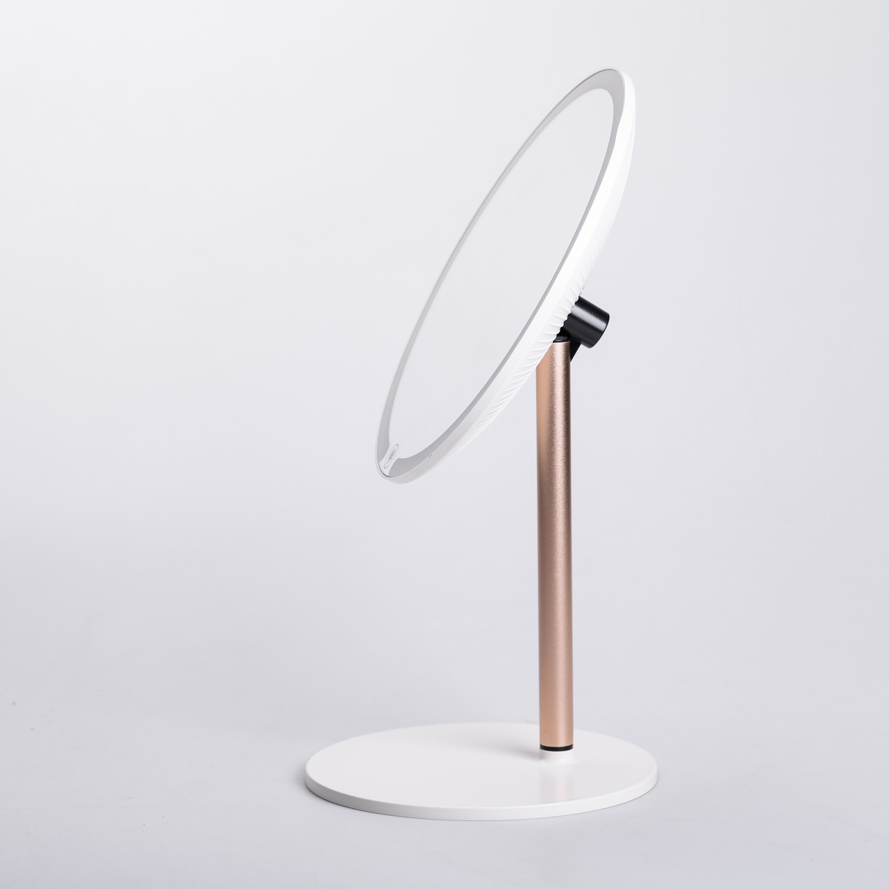 Дзеркало косметичне з підсвічуванням кругле настільне Ø21 см для макіяжу Біле HP-10-7AW_HP-10-7AW_Milantium_4