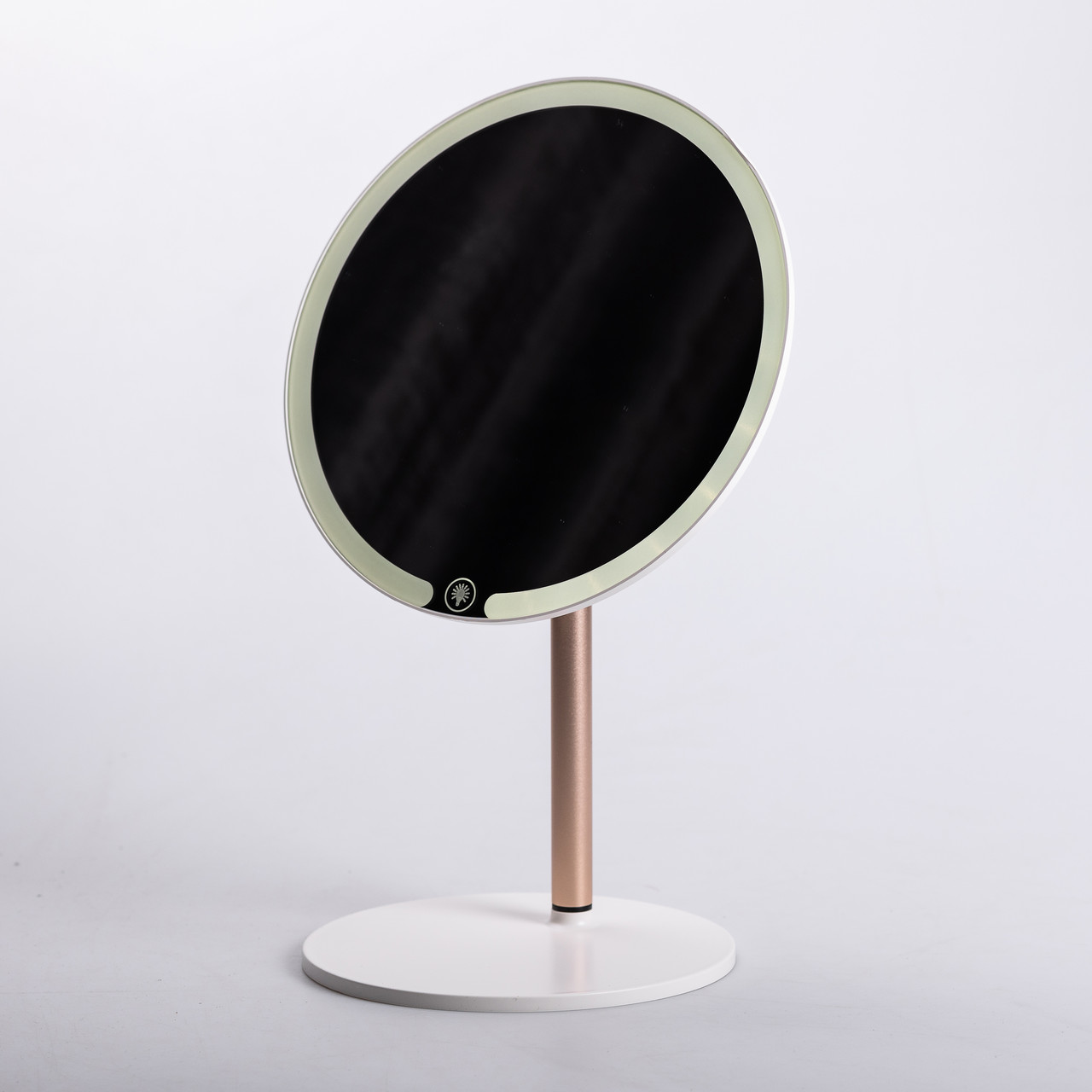 Дзеркало косметичне з підсвічуванням кругле настільне Ø21 см для макіяжу Біле HP-10-7AW_HP-10-7AW_Milantium_5