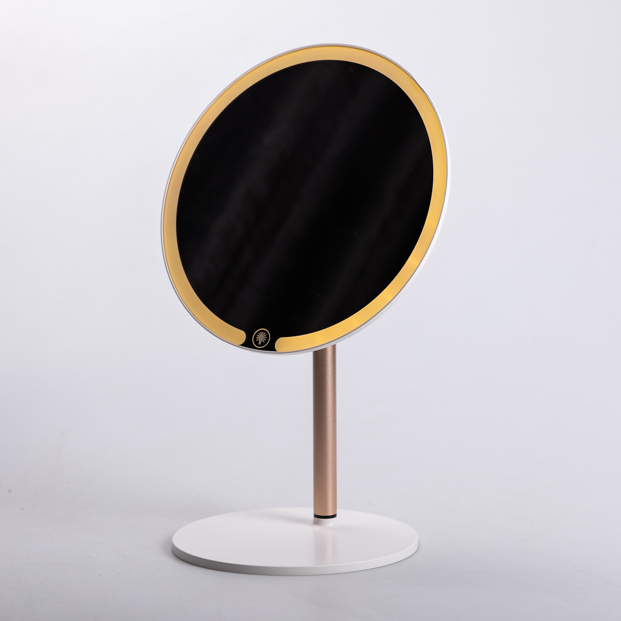 Дзеркало косметичне з підсвічуванням кругле настільне Ø21 см для макіяжу Біле HP-10-7AW_HP-10-7AW_Milantium_7