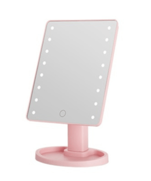 Дзеркало косметичне 21х16 см 16 LED Чорне HP-10-3AP_HP-10-3AP_Milantium_1