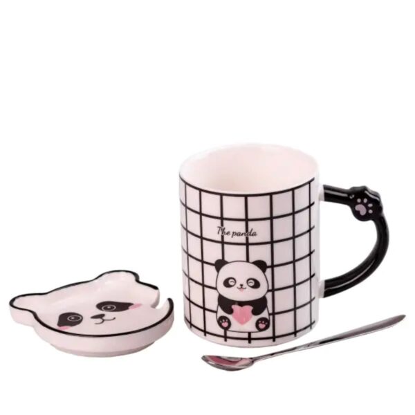 Чашка керамічна The Panda 350мл з блюдцем та ложкою HPCY8369C_HPCY8369C_Milantium_2