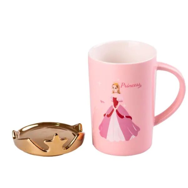 Чашка керамічна Princess 400мл з кришкою чашка з кришкою чашки для кави HPCYM0845P_HPCYM0845P_Milantium_2