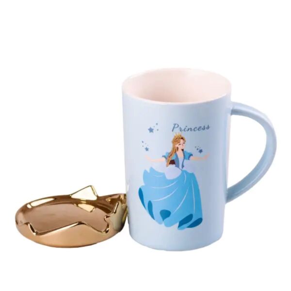 Чашка керамічна Princess 400мл з кришкою Блакитний HPCYM0845BL_HPCYM0845BL_Milantium_2