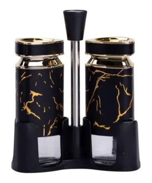 Набір для спецій на підставці солонка і перечниця по 120 мл Чорний HP-1353_HP-1353_Milantium_1