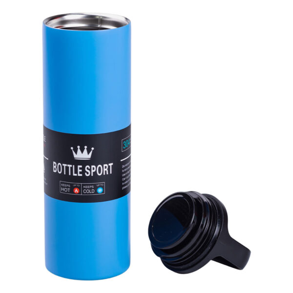 Термос металевий 500 мл з нержавіючої сталі Bottle Sport з ручкою синій HPGM5009BL_HPGM5009BL_Milantium_2
