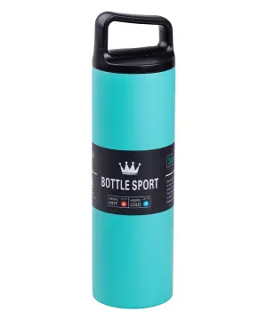 Термос металевий 500 мл з нержавіючої сталі Bottle Sport з ручкою м&apos;ятний HPGM5009M_HPGM5009M_Milantium_1