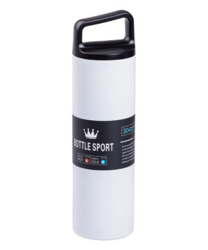 Термос металевий 500 мл з нержавіючої сталі Bottle Sport з ручкою білий HPGM5009W_HPGM5009W_Milantium_1