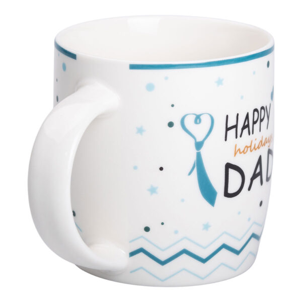 Кружка керамічна з написами 450 (мл) Happy holidays dad RX-N240278HD_RX-N240278HD_Milantium_2