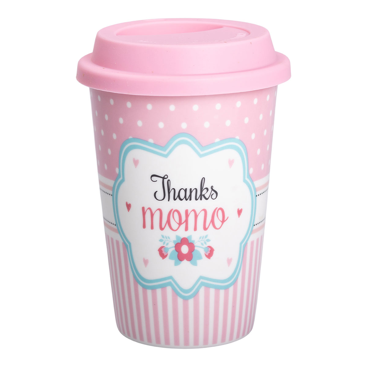 Склянка керамічна 420 (мл) з силіконовою кришкою Thanks momo RX-N240288TM_RX-N240288TM_Milantium_1