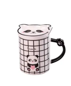 Чашка керамічна The Panda 350мл з блюдцем та ложкою HPCY8369C_HPCY8369C_Milantium_1