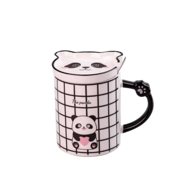 Чашка керамічна The Panda 350мл з блюдцем та ложкою HPCY8369C_HPCY8369C_Milantium_1