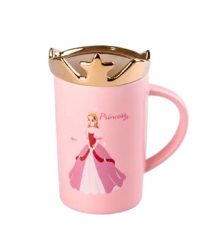 Чашка керамічна Princess 400мл з кришкою чашка з кришкою чашки для кави HPCYM0845P_HPCYM0845P_Milantium_1