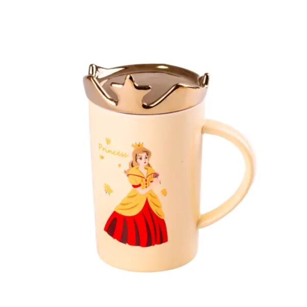 Чашка керамічна Princess 400мл з кришкою Жовтий HPCYM0845Y_HPCYM0845Y_Milantium_1