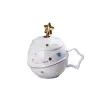 Чашка керамічна Space Walk 500мл з кришкою і ложкою Блакитний HP8226BL_HP8226BL_Milantium_1