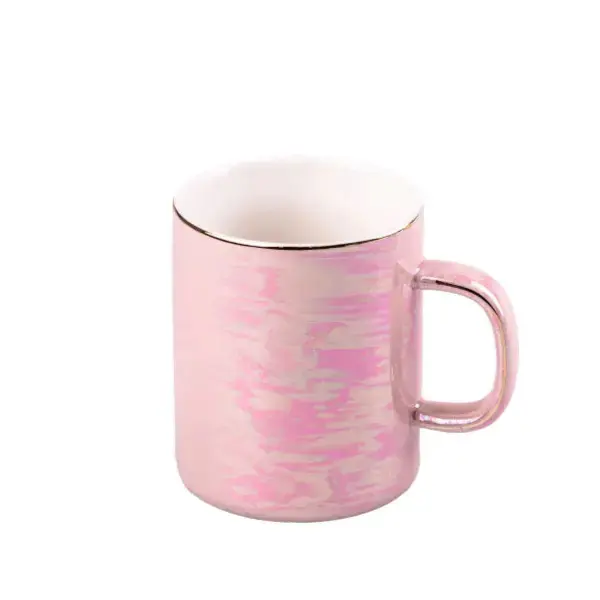 Чашка керамічна Glaze 420мл у дзеркальній глазурі Рожевий HPCYM0763P_HPCYM0763P_Milantium_1