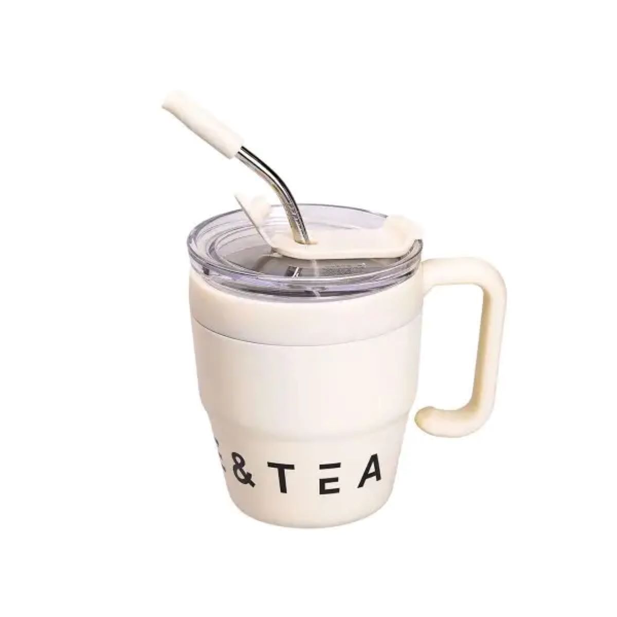 Термочашка Coffee & Tea з трубочкою бежева HP-14-23BE_HP-14-23BE_Milantium_1