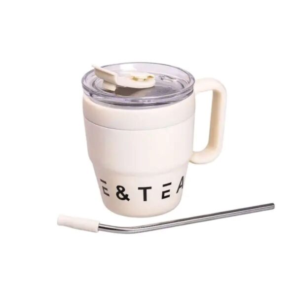 Термочашка Coffee & Tea з трубочкою бежева HP-14-23BE_HP-14-23BE_Milantium_2