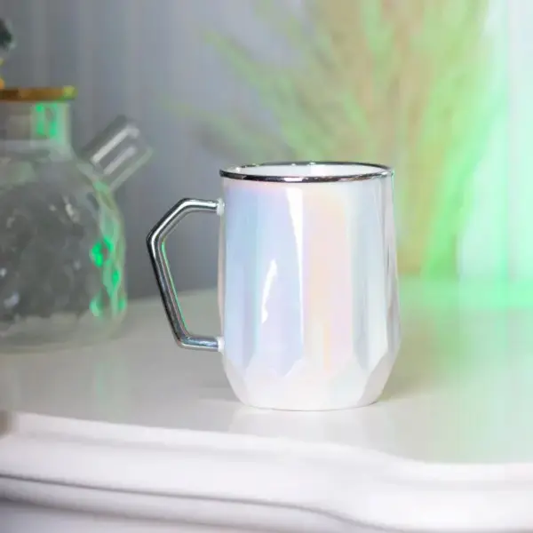 Чашка керамічна Glaze 450мл у дзеркальній глазурі чашки для кави Жовтий HPCYM0885Y_HPCYM0885Y_Milantium_2