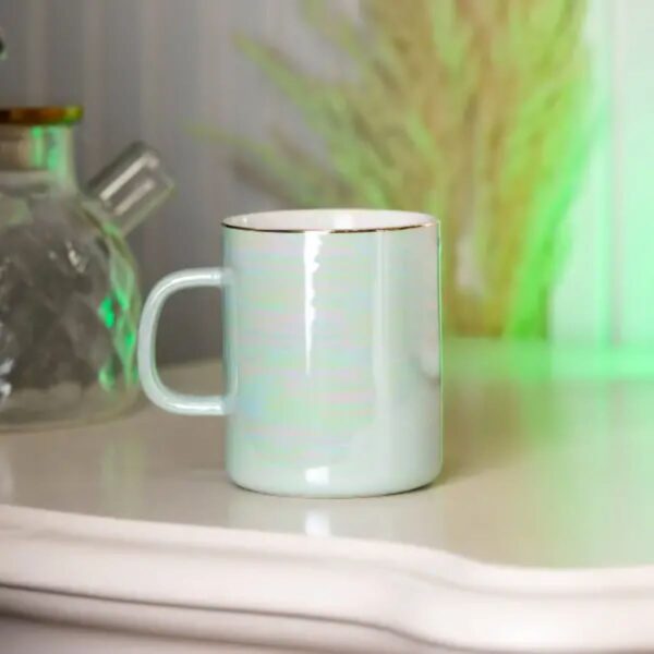 Чашка керамічна Glaze 420мл у дзеркальній глазурі Бірюзовий HPCYM0763T_HPCYM0763T_Milantium_2