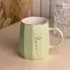 Чашка керамічна для чаю та кави 400 мл Love Зелена HP7188GR_HP7188GR_Milantium_2