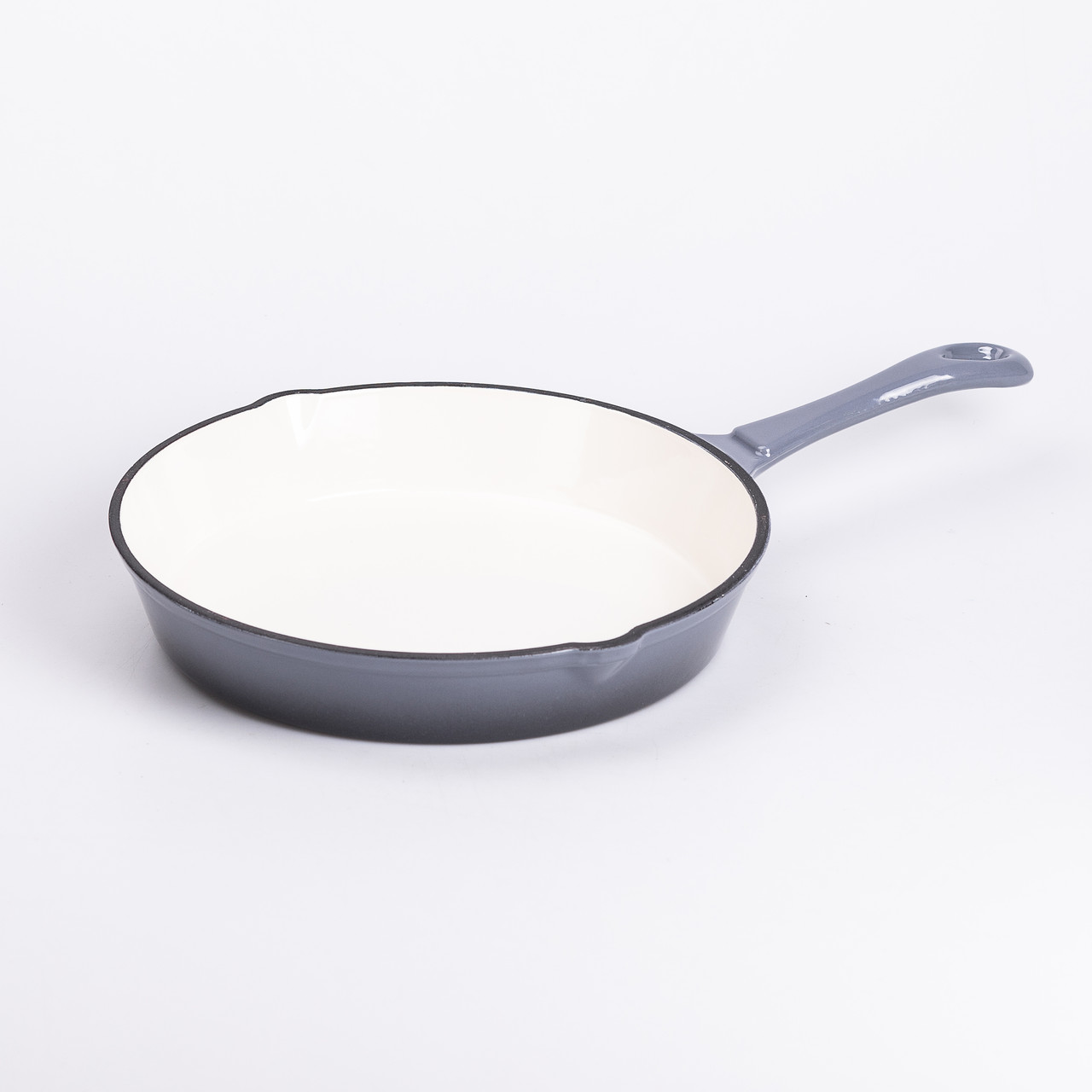 Набір чавунного посуду для приготування 3 каструлі та сковорода з емальованим покриттям Сірий HP-1-5_HP-1-5_Milantium_5