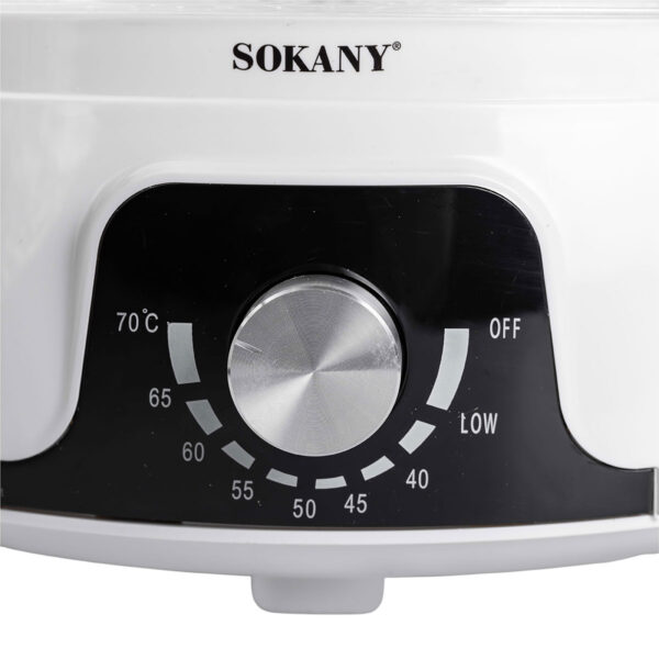 Сушарка для фруктів та овочів електрична 350 Вт 5 лотків Sokany SK-10072_SK-10072_Milantium_6