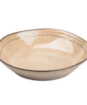 Тарілка супова порцелянова 23 см бежева HP23379_HP23379_Milantium_1