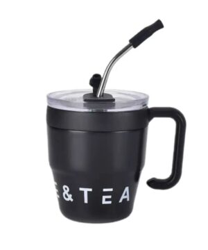 Термочашка Coffee & Tea з трубочкою чорна HP-14-23B_HP-14-23B_Milantium_1