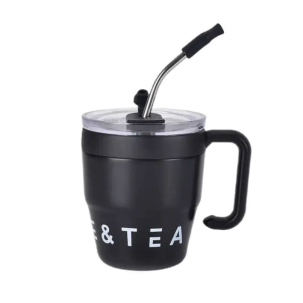 Термочашка Coffee & Tea з трубочкою чорна HP-14-23B_HP-14-23B_Milantium_1