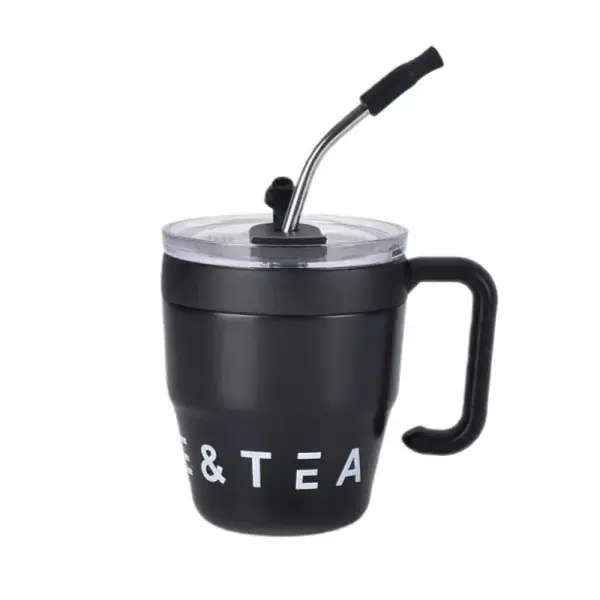 Термочашка Coffee & Tea з трубочкою чорна HP-14-23B_HP-14-23B_Milantium_1